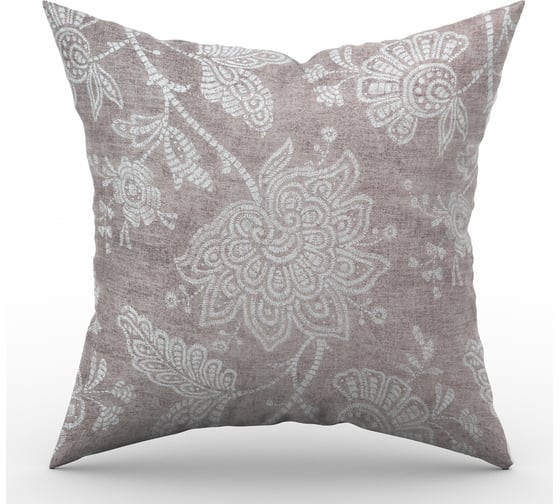 Изображение товара Чехол для подушки из блэкаута witerra королевский цветок 40x40, с клапаном 15 см, коричневый 108035