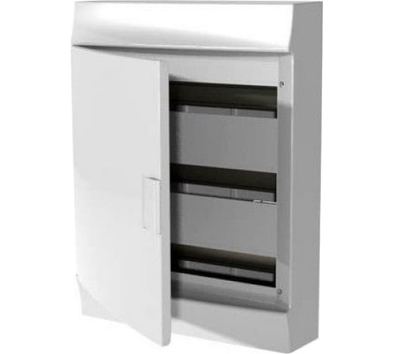 Изображение товара Настенный бокс ABB mistral41 54 модуля, непрозрачная дверь, с клеммами, белый 1SLM004102A3109