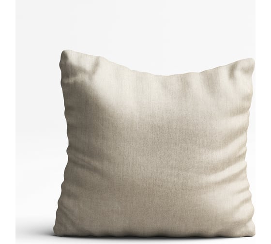 Изображение товара Декоративная подушка witerra жаккард бамбук, бежевый, 40x40 103595