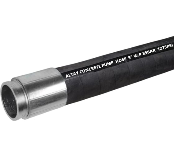 Изображение товара Рукав для бетона TITAN LOCK 4in «ALTAY», DN100, 2 фланца SK (4,5"), длина 4 м, 85 Бар TL100AT-4000-2F