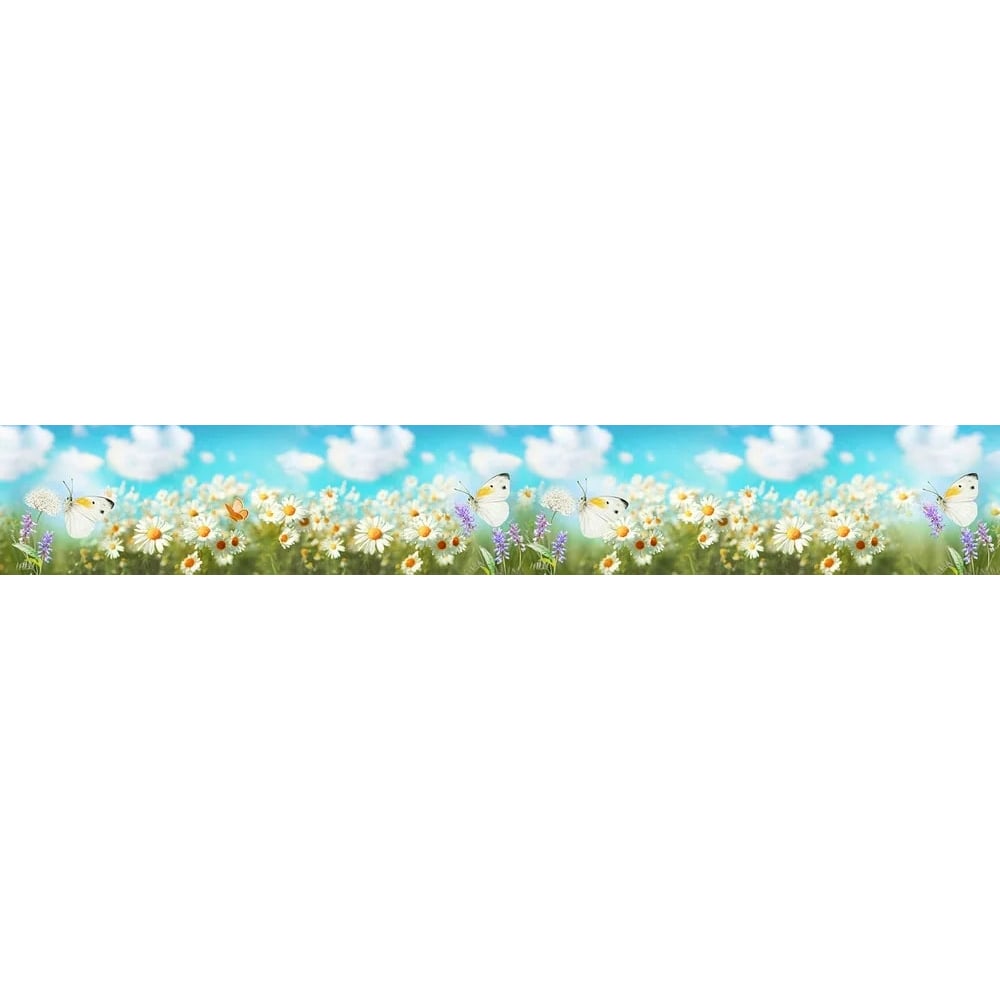 Панель для кухонного фартука ФАРТУКОФФ бумага упаковочная глянцевая акварельные бабочки 50 × 70 см