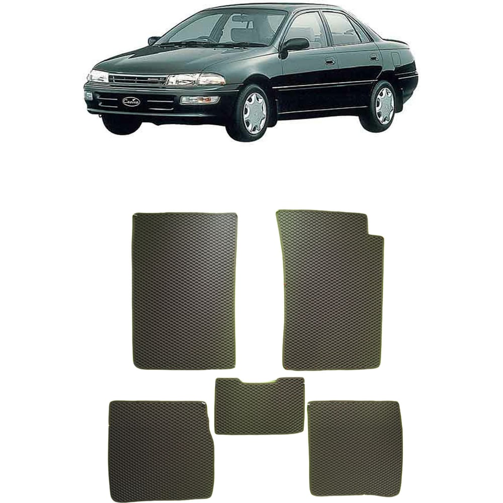 Ковры в салон автомобиля toyota corona (t190) правый руль 1992 - 1998 Eva Smart 3776-B1A7-S