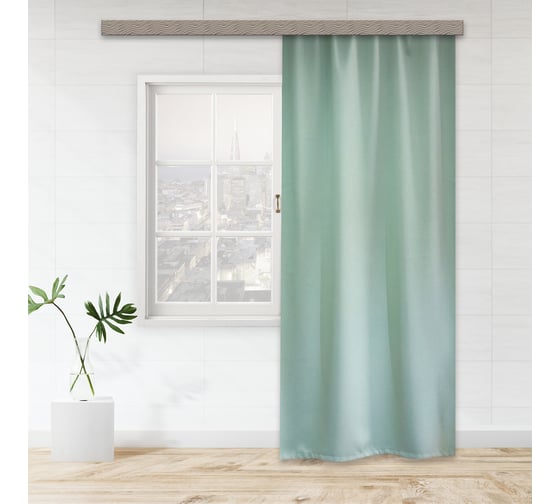 Изображение товара Портьерная штора witerra матовый, блэкаут, фисташка, 135x260, 1 шт 100599