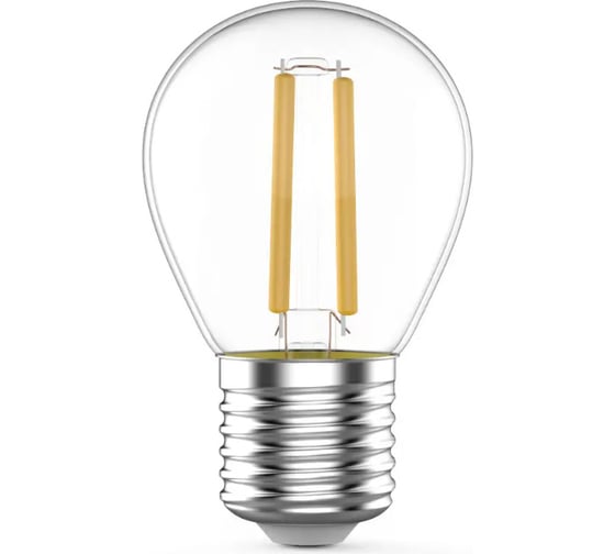 Изображение товара Лампа Gauss Filament шар, 7W, 580lm, 4100К, Е27, LED, 3 лампы в упаковке 1/20 105902207T
