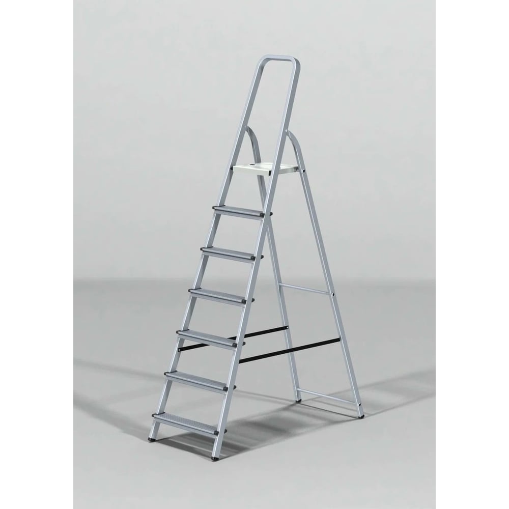 Изображение товара Алюминиевая односторонняя лестница-стремянка STARTUL PRO 147 см