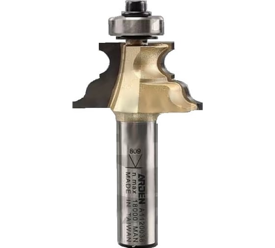 Изображение товара Фреза профильная 37.8x19.1x71 мм, хв-к 12 мм, Z2, R3.57/4.36 DARDEN A1120038