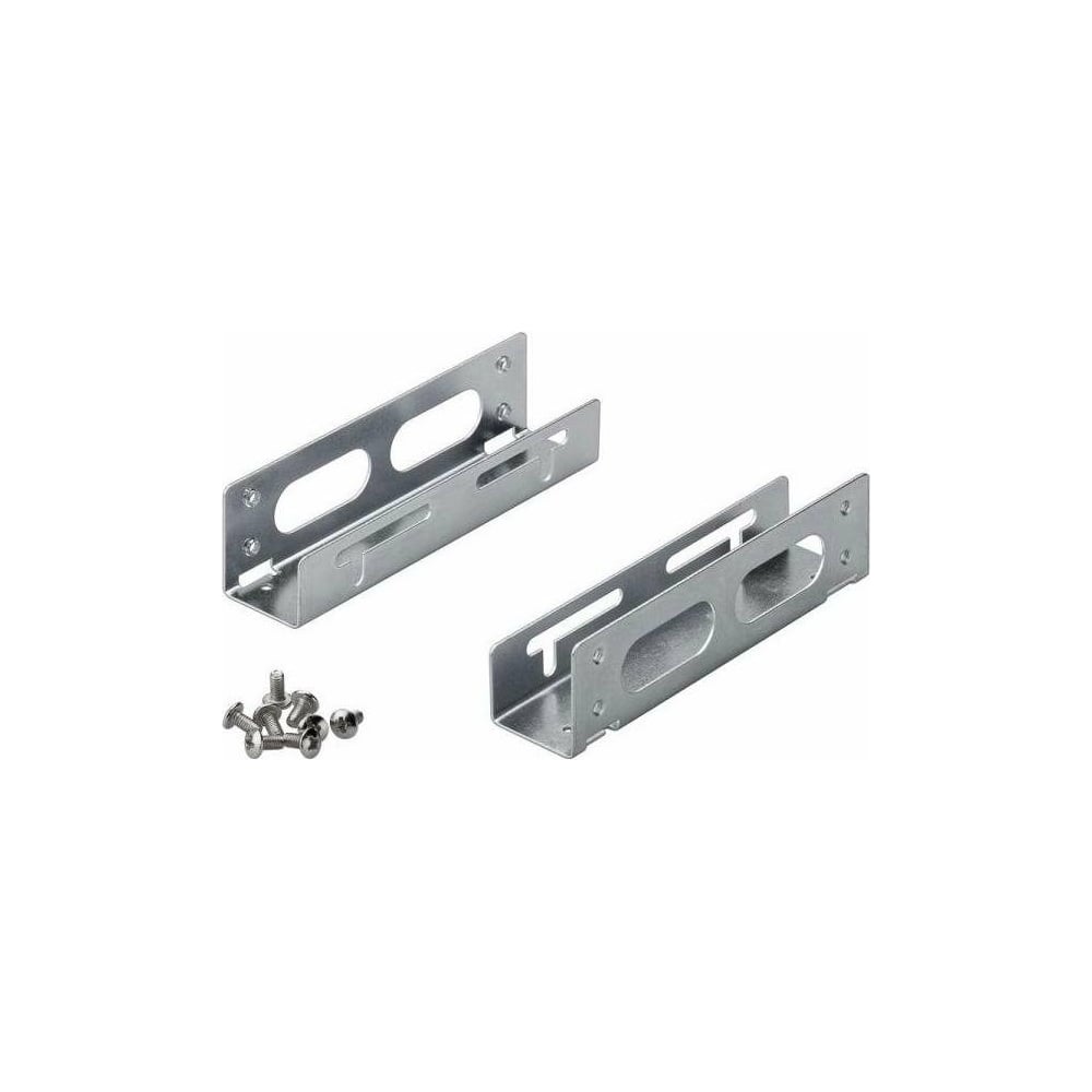 Изображение товара Кронштейны Gembird MF-543 2 шт металлические для 3.5 накопителей серебро