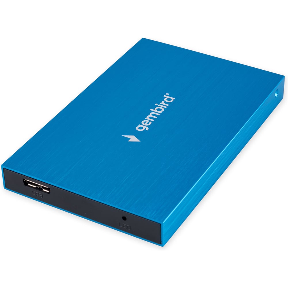 Изображение товара Внешний металлический корпус Gembird 2.5" USB 3.0 для SATA SSD и HDD Изображение товара Внешний металлический корпус Gembird 2.5" USB 3.0 для SATA SSD и HDD