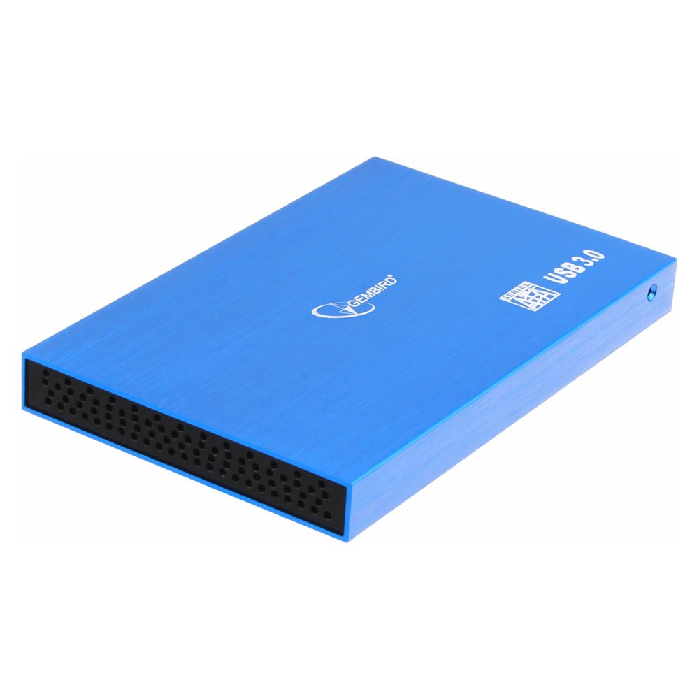 Изображение товара Внешний корпус Gembird 2.5 дюйма USB 3.0 алюминий синий