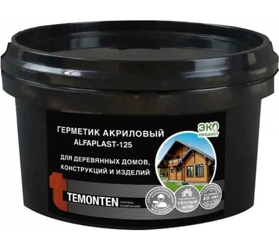 Изображение товара Герметик Alfaplast 125 Технология Теплый шов Золотистая сосна ведро 5 л/7 кг 4627176170373