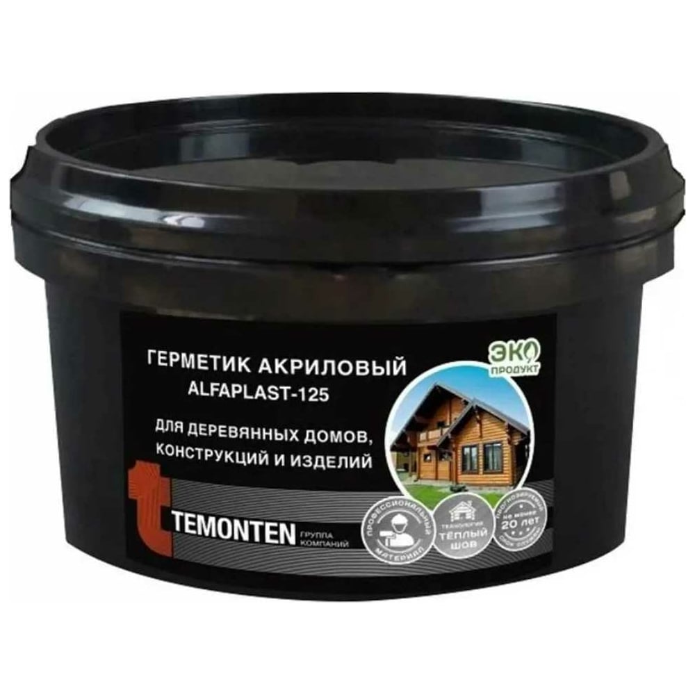 Изображение товара Герметик Alfaplast 125 Технология Теплый шов Венге 5 л/7 кг акриловый морозостойкий