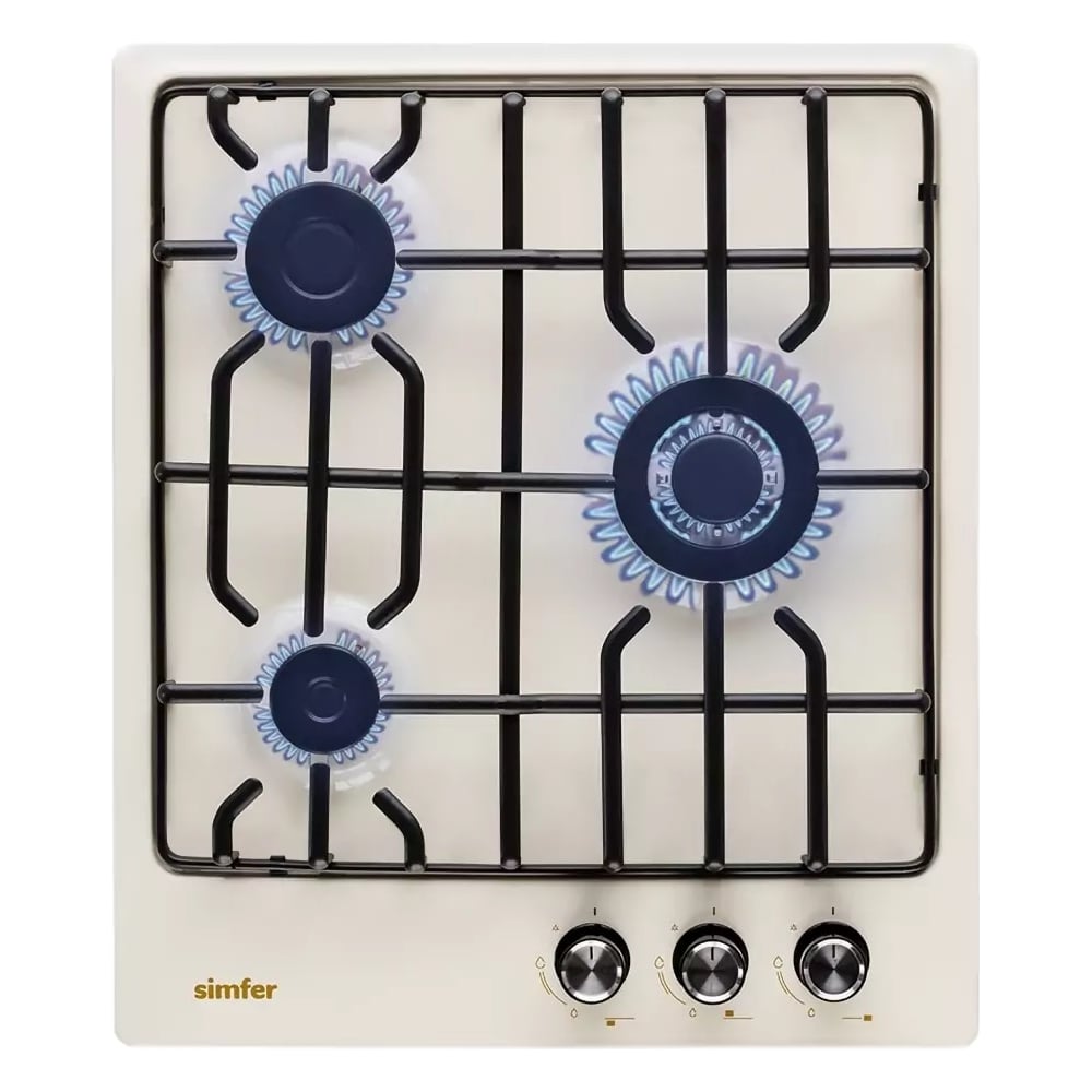Изображение товара Газовая варочная поверхность SImfer решётки LAMA с WOK-конфоркой и газ-контролем