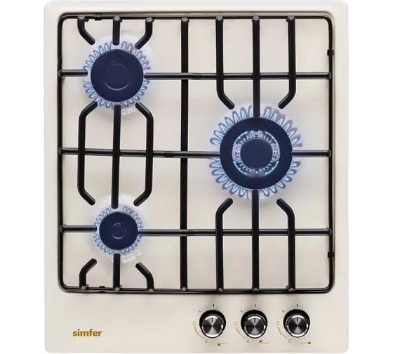 Изображение товара Газовая варочная поверхность SImfer решётки LAMA, газ-контроль, WOK-конфорка H45V35R571