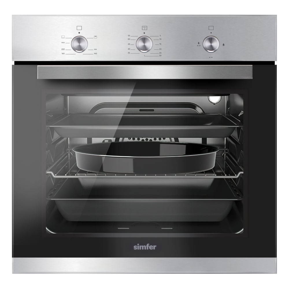 Изображение товара Газовый духовочный шкаф Simfer B6GM12016 с тремя режимами и таймером