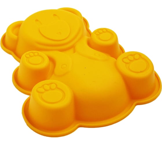 Изображение товара Силиконовая форма для выпечки/шоколада Кошкин Дом Мишка 16x13x2.5 см 50-11-010