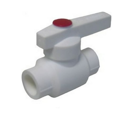 Изображение товара Шаровой кран EVER PLAST 50 ручка PP-R БЕЛЫЙ Россия 543245