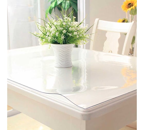 Изображение товара Скатерть Dasch Гибкое стекло 1 мм, размер 80x60 см 10278