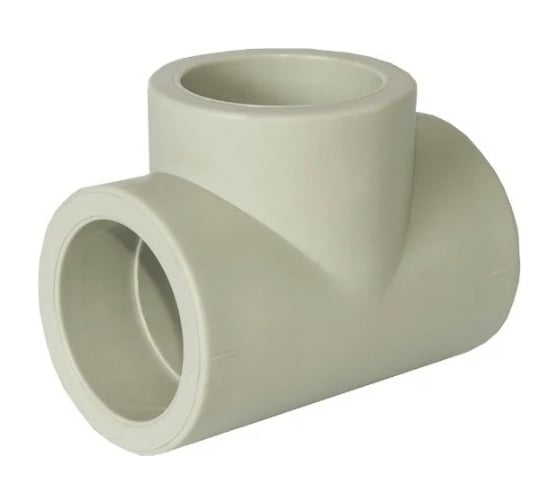 Изображение товара Тройник ПОЛИТЭК 50 PPRC серый 9000000450С