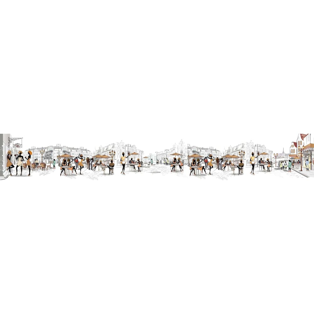 Панель для кухонного фартука ФАРТУКОФФ ключница улица в венеции белый 26 5х31 5х4 5 см
