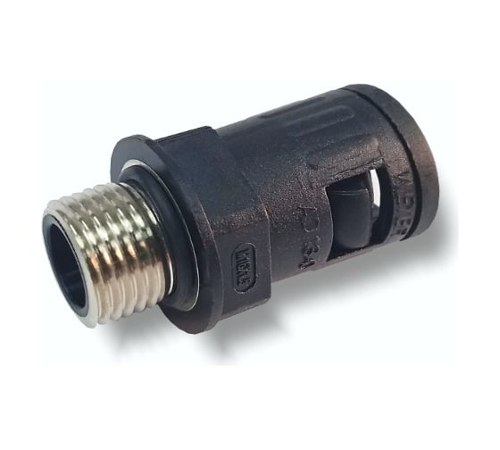 Изображение товара Муфта для гофрированных труб WEYER WQGM-M16B/AD13.0 - коннектор прямой, нар. M16x1.5 WE0303800