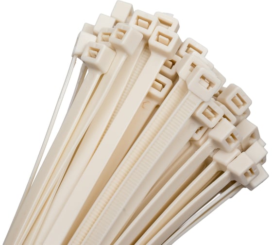 Изображение товара Кабельная стяжка SGS белая, 8,0x200 мм, 100 шт. 4523 4523SGS