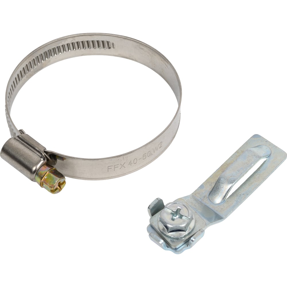 Изображение товара Универсальный хомут заземления ТРИЗАМ УХЗ 40-60 мм, 3 шт, нержавеющая и оцинкованная сталь