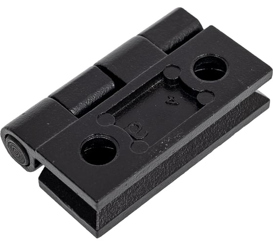 Изображение товара Накладная петля ТРИЗАМ ПН4040.1.5.4 40x40, металл, черная, 180°, 4 отверстия под винт М5, 2 шт.TRZ0241