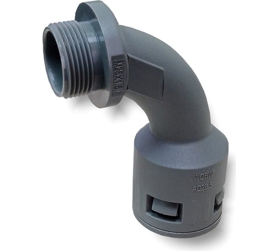 Изображение товара Муфта для гофрированных труб WEYER WQBW-M20G/AD21.2 - коннектор поворотный, нар. M20x1.5 WE1900500