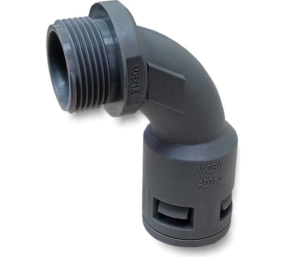 Изображение товара Муфта для гофрированных труб WEYER WQBW-M25G/AD21.2 - коннектор поворотный, нар. M25x1.5 WE1900600