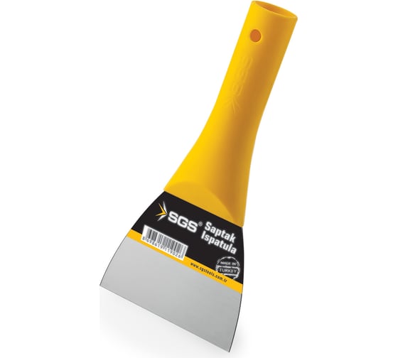 Изображение товара Шпатель из пружинной стали SGS 0,7мм с пластиковой рукояткой 140 мм 1903SGS