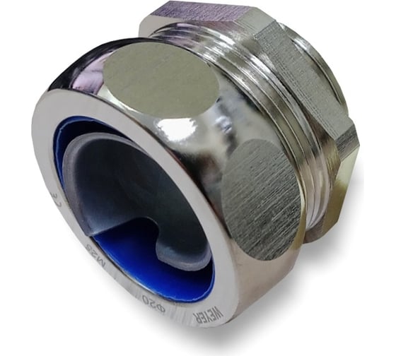 Изображение товара Муфта для гофрированных труб WEYER DPJ1-20-M25x1.5 - коннектор прямой, нар. M25x1.5 WE7900600