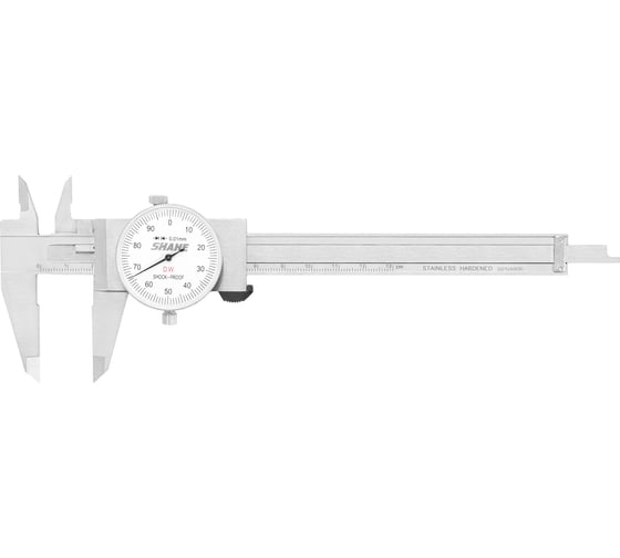 Изображение товара Штангенциркуль SHAHE ШЦК-1 0-125 0,01 с круговой шкалой, губки 40 мм (ГРСИ № 92450-24) 1085925