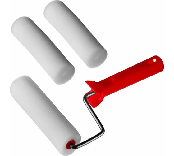 Изображение товара Валик 888 поролоновый, прямой с 2-х сторон, 6x40x140 мм, в сборе, +2 шубки 8153149