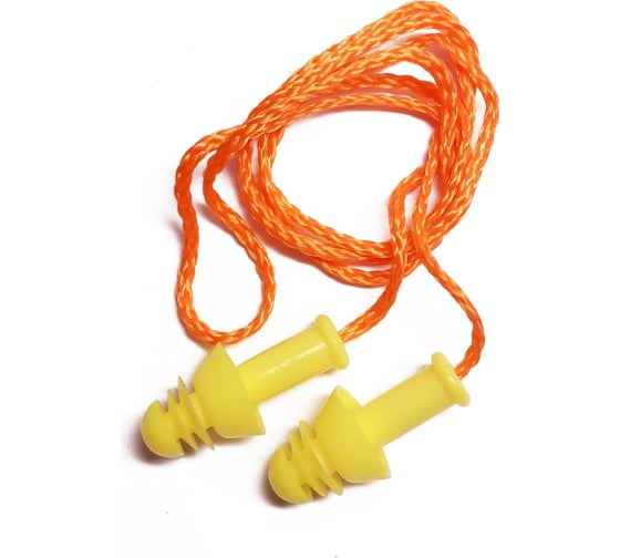 Изображение товара Многоразовые беруши Ампаро Каскад со шнурком, 200 шт, 100 пар 1484860