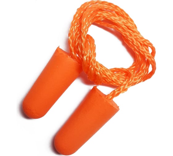 Изображение товара Одноразовые беруши Ампаро Комфорт плюс, со шнурком, 200 шт, 100 пар 1484859