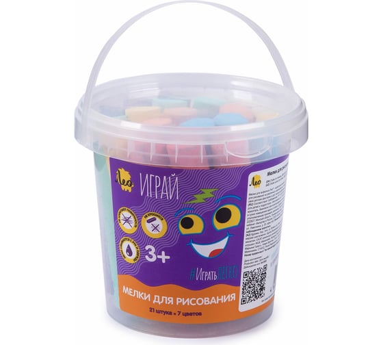 Изображение товара Мелки для рисования Лео Играй 7 цветов 462206