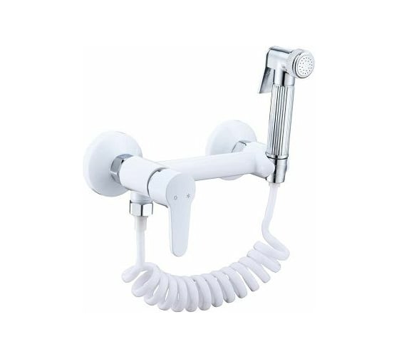 Изображение товара Смеситель для биде с гигиеническим душем Rainsberg белый матовый RH515K