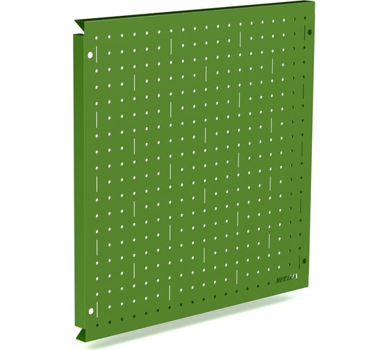 Изображение товара Металлическая перфопанель ООО Металекс Metalex 500x500 мм, зеленая PRZ5050