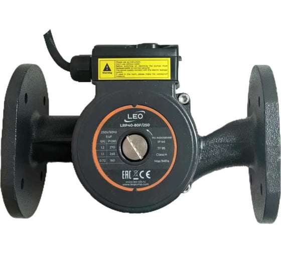 Изображение товара Циркуляционный насос LEO LRP 40-80F/250, 160/245/270 Вт, 220В, Q 65/113/183 лмин, Hmax 5,4/6,7/7,3 m 1108