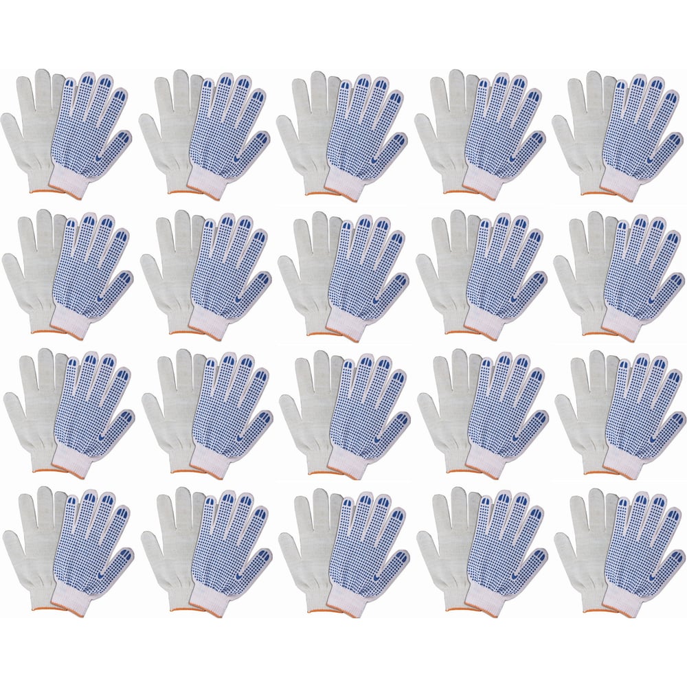 Трикотажные перчатки Кордленд, цвет белый, размер M