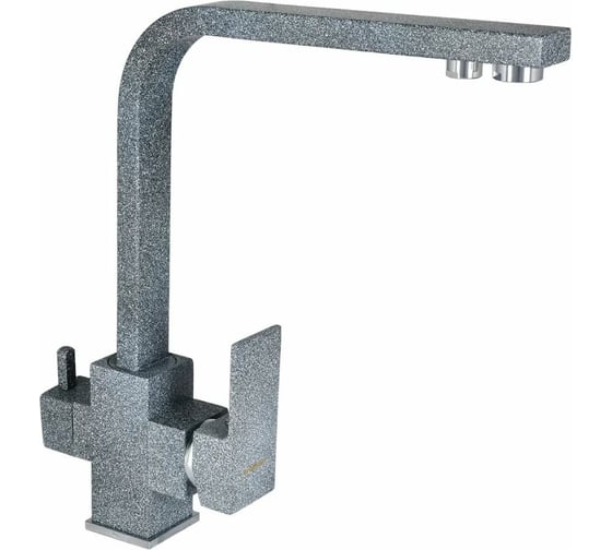 Изображение товара Смеситель для кухни WISENT высокий однорычажный с подводкой питьевой воды цвет графит W4333-3-24