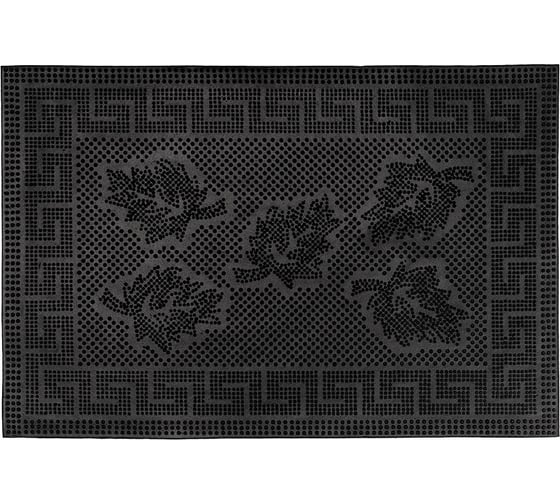 Изображение товара Придверный коврик Бацькина баня Клен 40x60 см, черный 92014