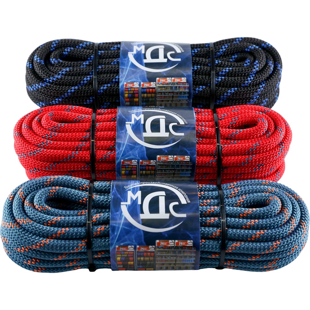 Изображение товара Буксировочный канат МДВ ВЕСТА Static 10 мм, 10 м, полиамид, цветной