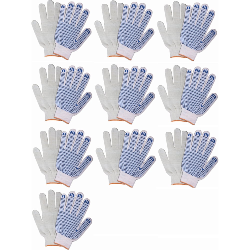 Трикотажные перчатки Кордленд, размер 8, цвет белый