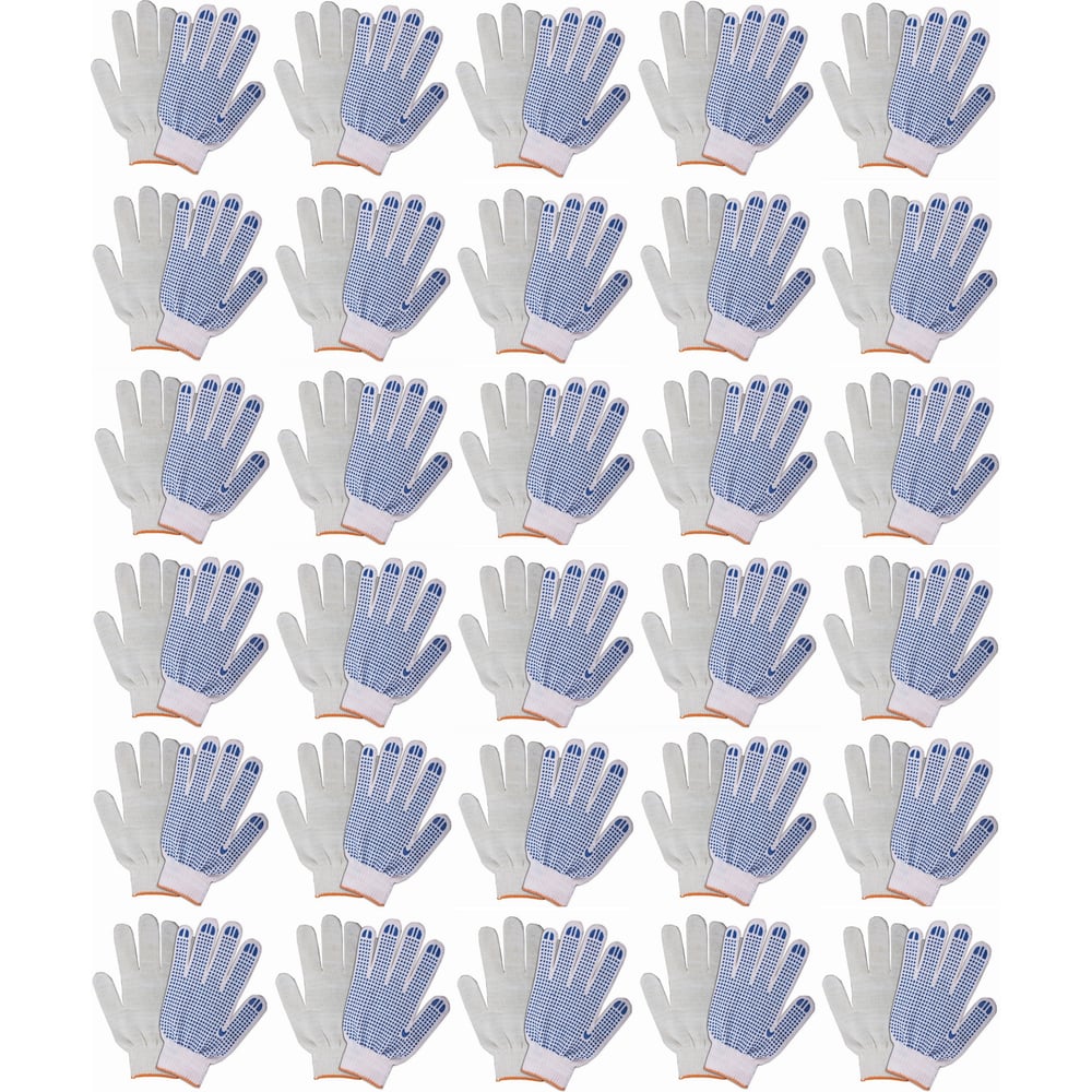 Трикотажные перчатки Кордленд, размер M, цвет белый
