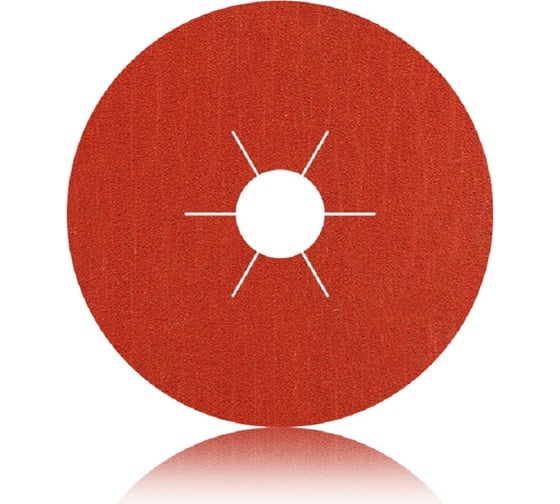 Изображение товара Круг фибровый 125х22 мм, P100, керамика ABRAFORM AF-FBR-CRM-125-P100