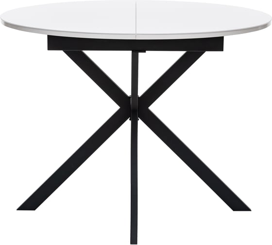 Изображение товара Раздвижной стол Leset Капри, стекло белое/черный 10151-9995