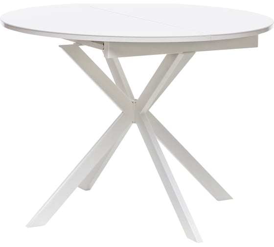 Изображение товара Раздвижной стол Leset Капри, стекло белое/белый 10151-9988
