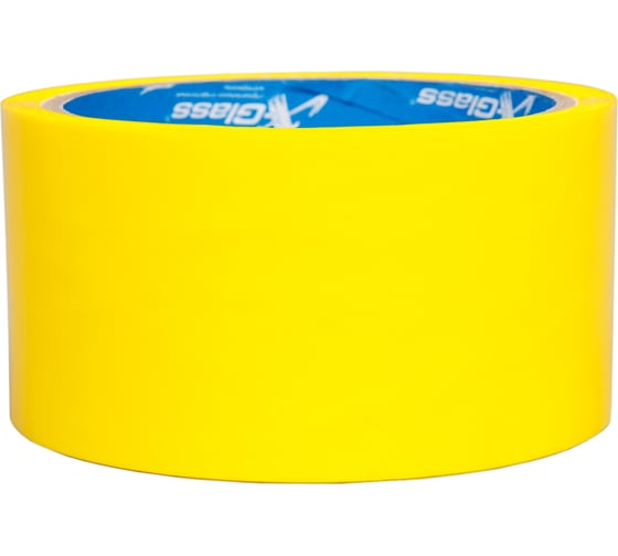 Изображение товара Упаковочная клейкая лента XGLASS желтая, 50 мм, 41 м, 43 мкм, 160083