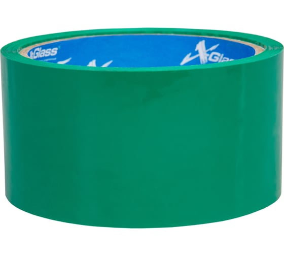 Изображение товара Упаковочная клейкая лента XGLASS зеленая, 50 мм, 41 м, 43 мкм, 160086